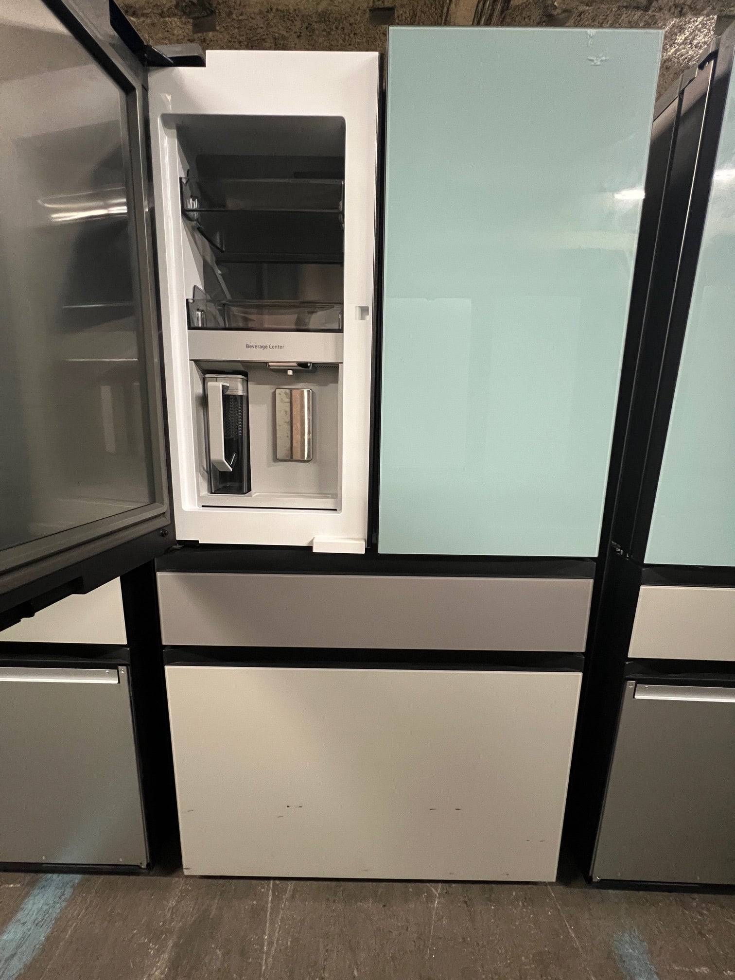 Samsung BESPOKE 29 cu. ft. 4-Door Blue, Grey & White
